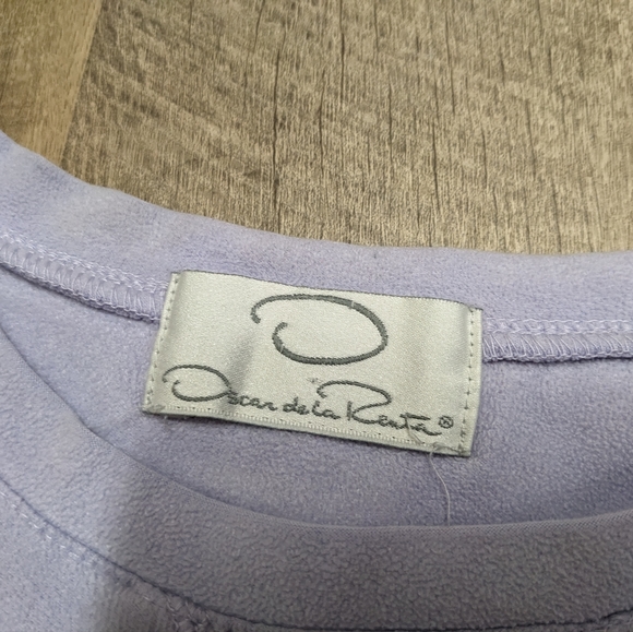 Oscar de la Renta Lavender Sweatshirt - Picture 4 of 9
